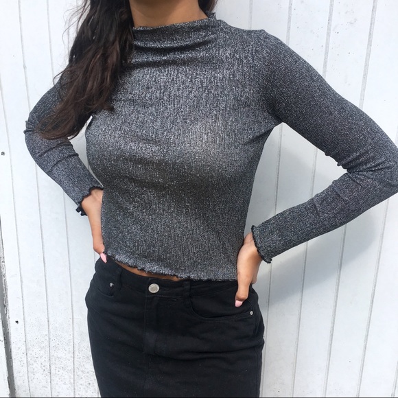 Zara Tops - HP⭐️ Zara Semi-Sheer Long Sleeve Crop Top Zara Tops - HP⭐️ Zara Semi-Sheer Long Sleeve Crop Top